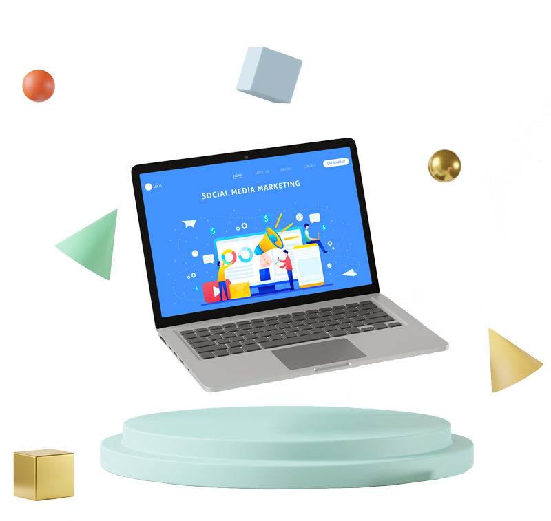 SOCIAL MEDIA & DESIGN LANDING PAGE