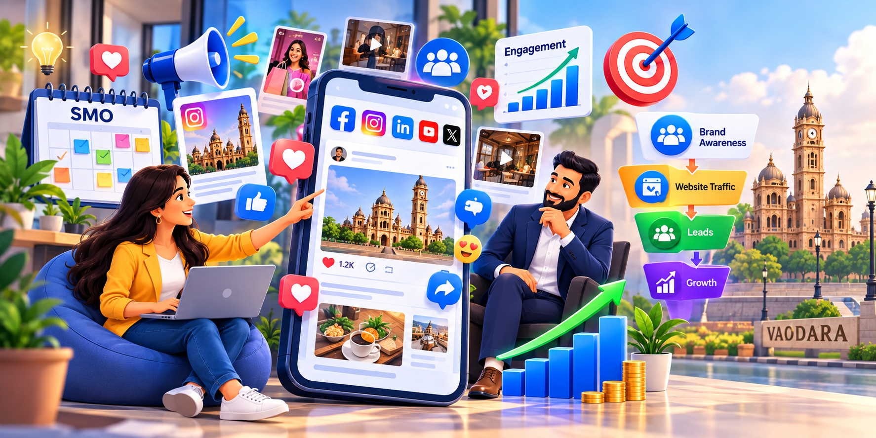 Why Social Media Marketing Is Essential for Business Growth: Choosing the Best SMO Company in Vadodara